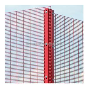 High Security Durable 358 Clear Vu Anti Climb Fence with Pvc Coated Steel Construction