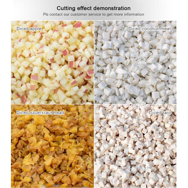 1000KG/H Commercial coconut sweet potato medicine 3d dicing automatic dicing machine
