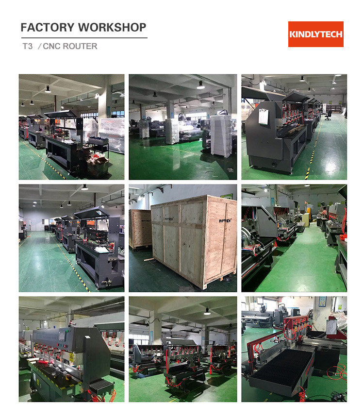 3.5KW 18000rpm CNC Wood Router Machine For Cabinet Door Making