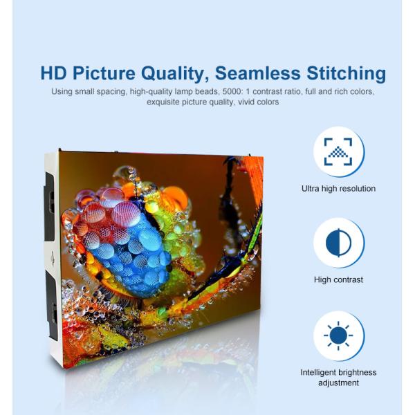 Outside 2.5mm Full Color LED Display 256*256 Seamless LED Video Wall Display