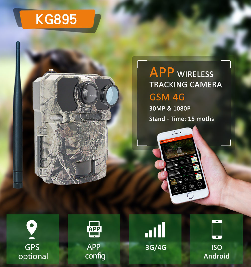 100% Wireless 4G Trail Camera With Free Android And IOS APP Control