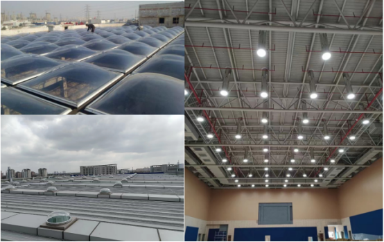 Residential Dome Skylights PC Polycarbonate Sunlight Tunnel Skylight For Roofing Lighting