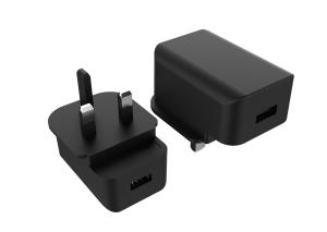 China Single USB Port White 5V2.4A RoHS UL Certified Wall Charger UK on sale