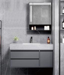 All Aluminum Alloy Mirror Cabinet with Intelligent Switch Control LED Light Demist Storage Factory Direct Sale Mirror