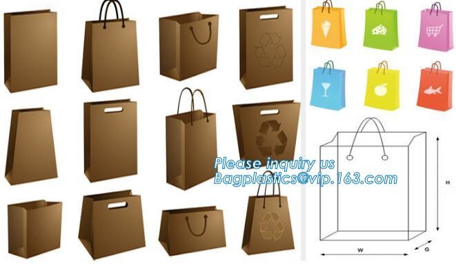 Customized Cut Printed Coated Paper Shopping Bag with Matt Lamination,rope handle custom logo printed white paper bag