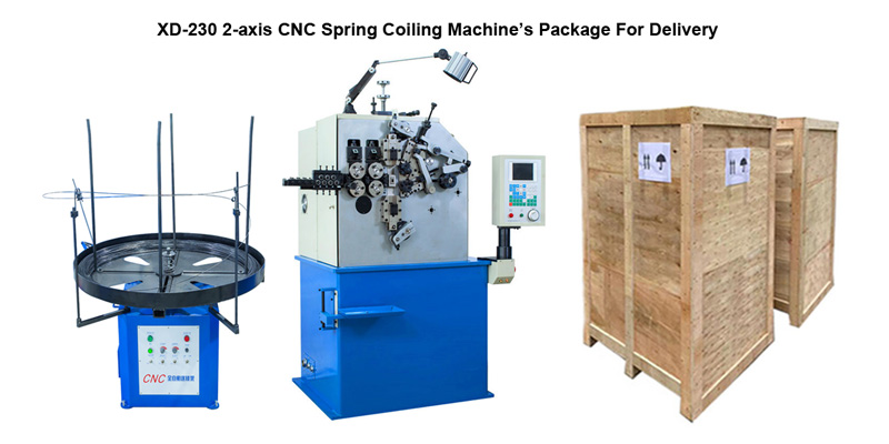 XD-230 2-axis CNC Spring Machine's Package For Delivery