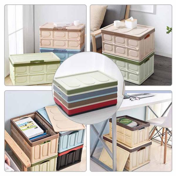 ODM Dustproof Folding Plastic Containers , Practical Collapsible Plastic Storage Box