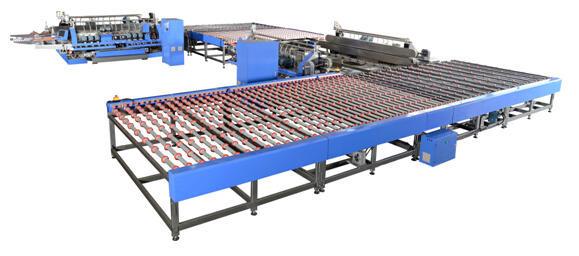 Quality U type Glass Processing Machinery Double Edger and Polisher Line Low noise,Glass Double Edging Line,Glass Double Edger for sale