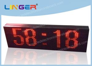 China LED Scrolling Message Sign / Electronic Clock Display 2 Years Warranty wholesale