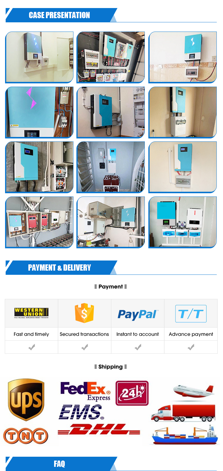 Solar Hybrid Inverter 48V Pure Sine Wave Solar Inverters With Mppt Solar Pure Sine Wave Inverter For Dc Power System
