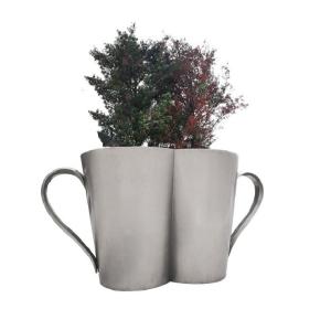China Powder Coated Galvanized Iron Matte Planter Flower Pot wholesale