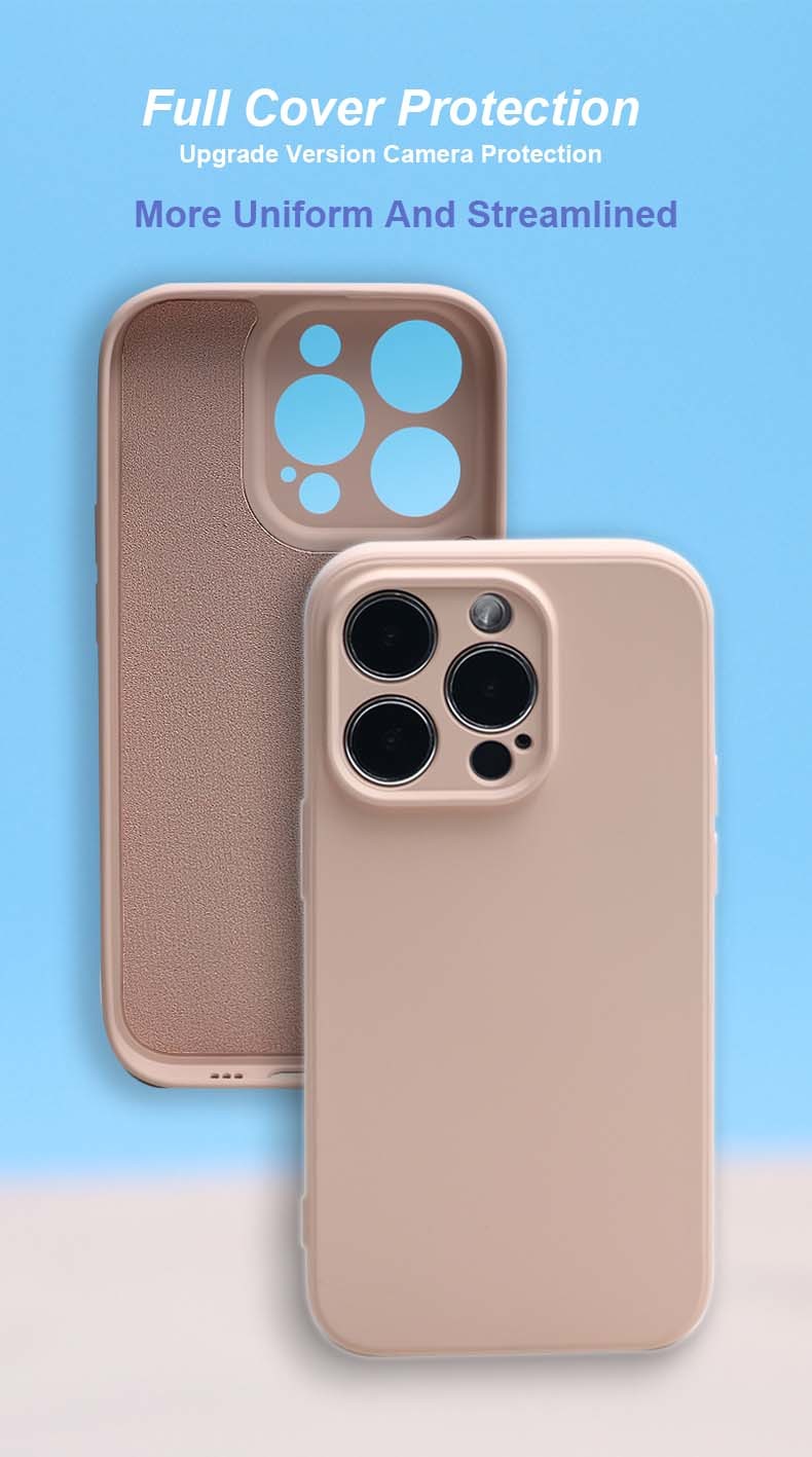 Microfiber Lining Inside TPU Silicone Cell Phone Cover For IPhone 16