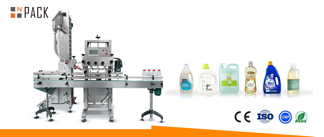 Npack High Speed Automatic Shampoo Capper Pump Cap Capping Machine for Plastic Bottle