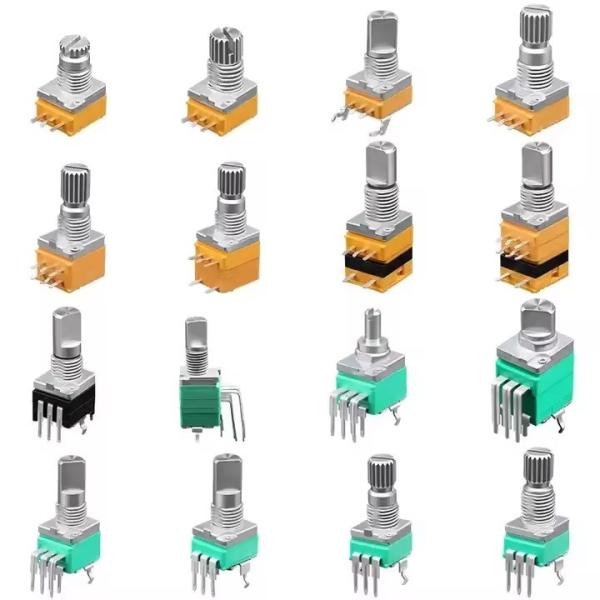 Quality rv097ns rk097n Soundwell rotary potentiometer b103 volume controller 10k potentiometer 097 series potentiometer b503 5v for sale