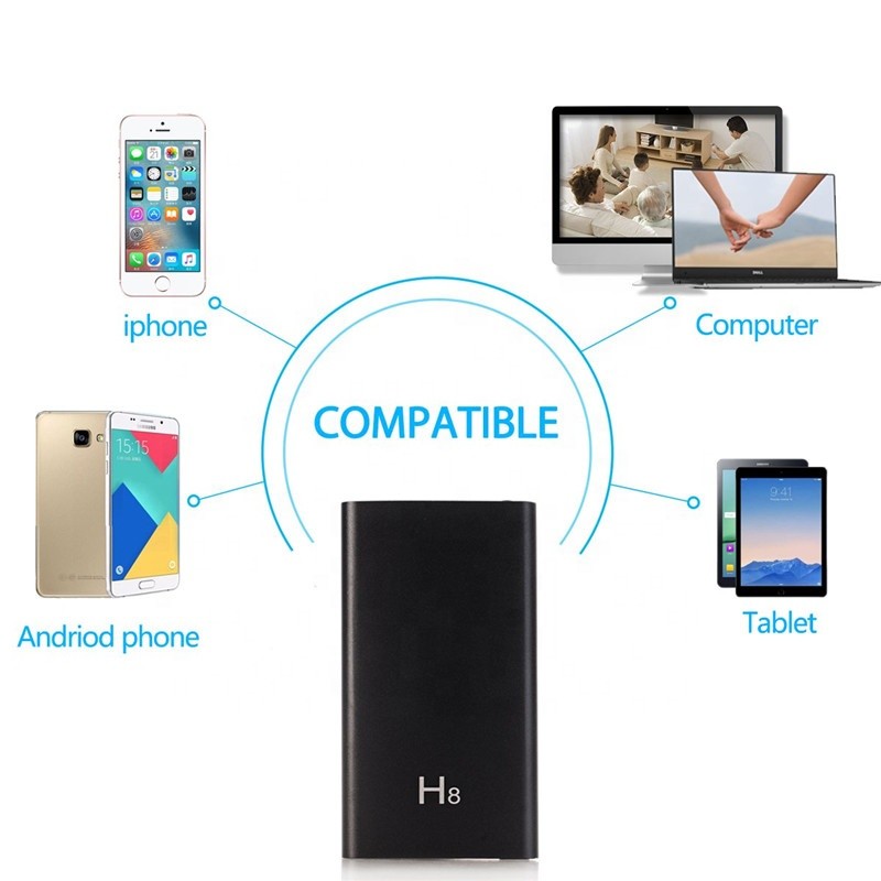 Hidden Cameras Portable Mini HD 1080P WiFi Hidden Camera Power Bank with Motion Detection, Support iOS/Android PC H8