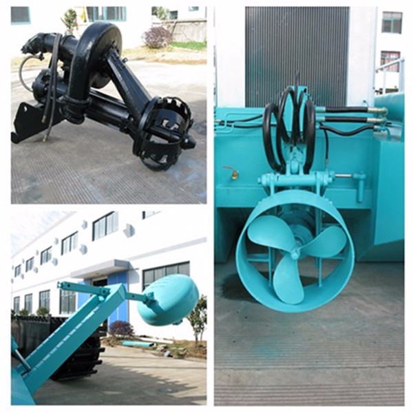 High Efficiency Amphibious Dredger with Stable Work and One Person Operation for Dredging and Weeding