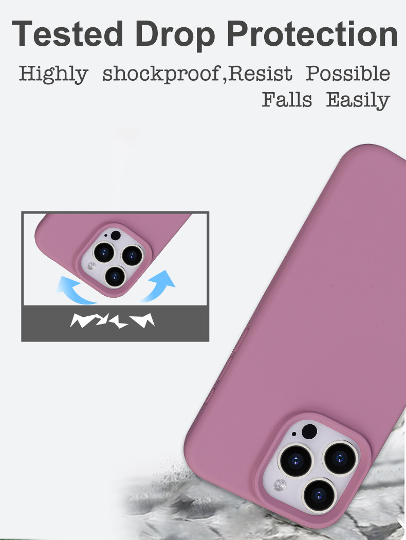 Anti Scratch Mobile Phone Cover ODM Silicone Mobile Phone Cases Shockproof For IPhone 16 15