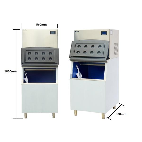 1000W Crescent Ice Machine Water Cooling Mode For Starred Restaurant