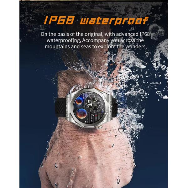 Body Temperature Bracelet Smart Watches For Outdoorsmen Z83max 1.52 Inch Screen