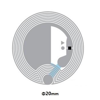Quality Etched Antenna RFID HF Inlay 13.56MHZ NFC Forum Tag TYPE 2 Dia 23mm for sale