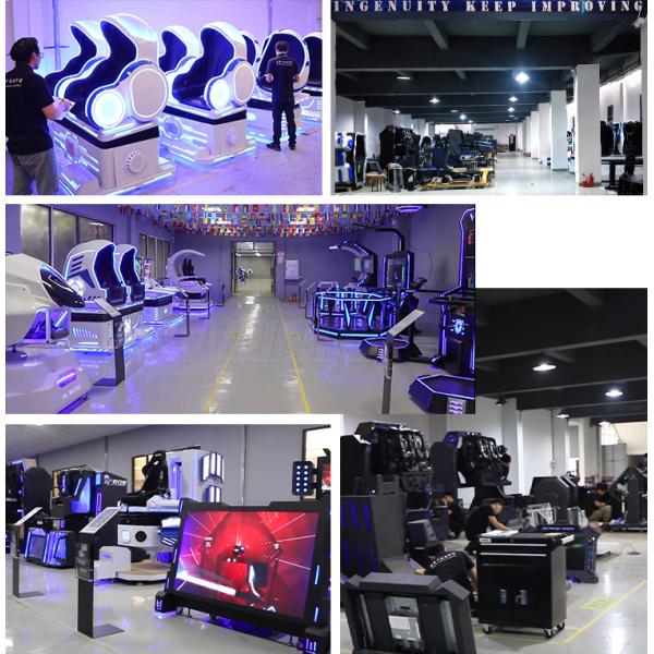 Game Egg 9D VR Cinema 2500W Motion Simulator Chair For 2 Seats