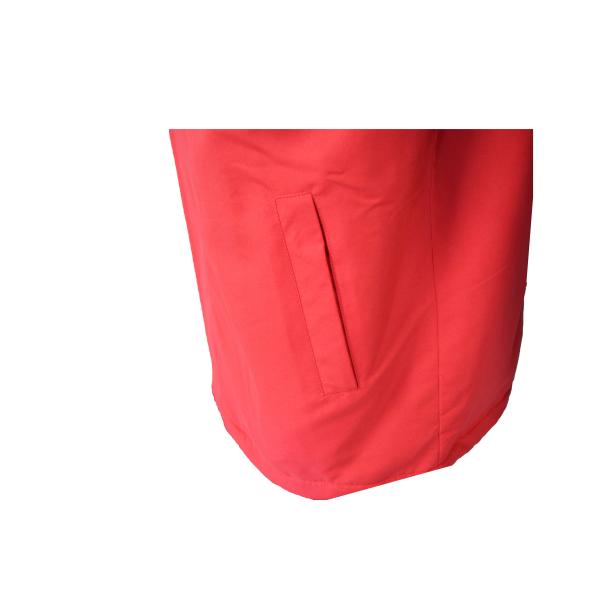 Fleece Lined 413 GSM Winter Jacket Thermal Red Fleece Jacket Sleeveless