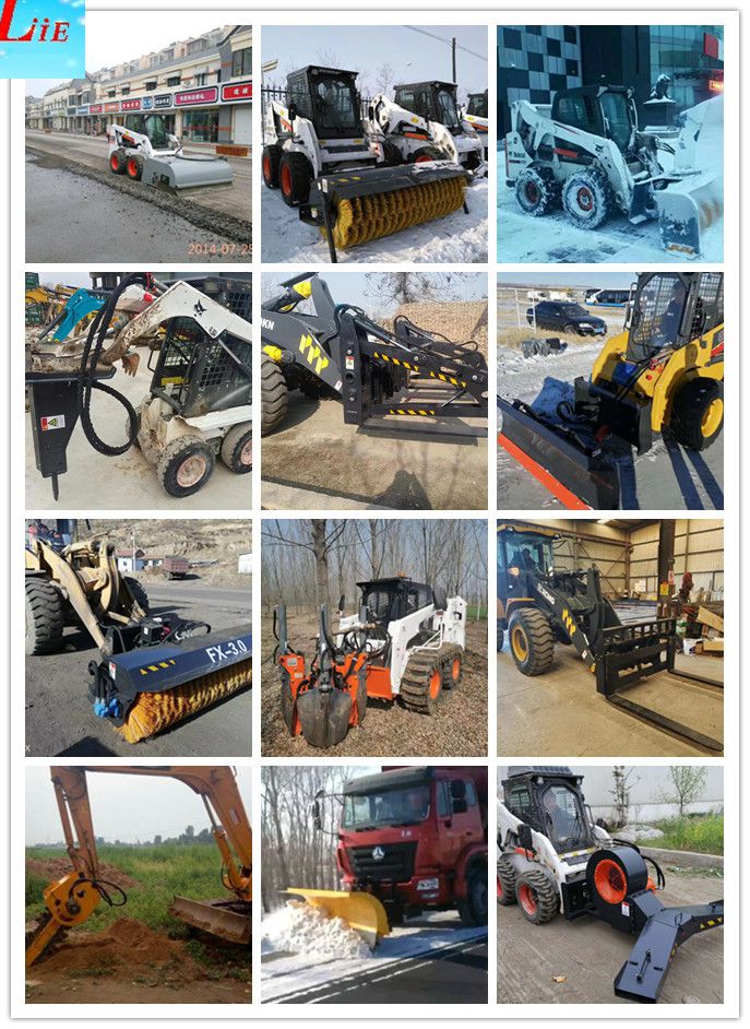 Supplier High Rise Demolition Wheel Mini Track Skid Steer Loader with Hydraulic System