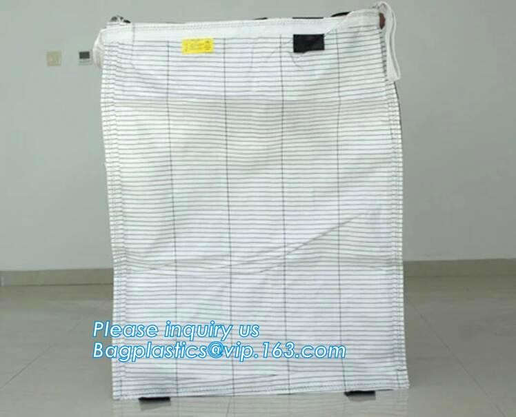 customizable PP u-panel baffle big bag /coated white woven PP jumbo bag/ventilated 4 panel baffle bag/all colors availab