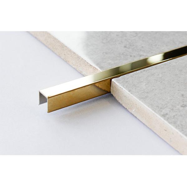 10mm Height 201 Stainless Steel Floor Edge Trim Strips ODM For Wall Decoration