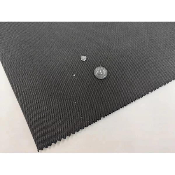 Black 300D Polyester Oxford Fabric 600D PU coated Mildew Resistant Flame Retardant Material