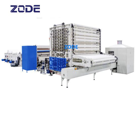 Quality Siemens 400m/ Min 7.5KW Toilet Paper Converting Machine Horizontal PLC for sale