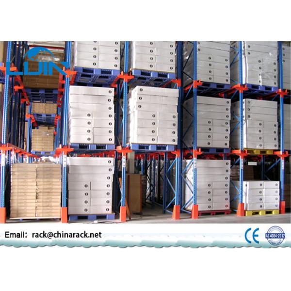 Metal Shelf Pallet Storage Drive In Rack System Powder Coating