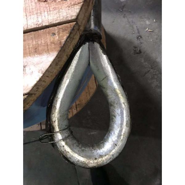 Include Looping Cable Gripper Customized Heavy Duty Steel Wire Rope With Double Hook For Hanging