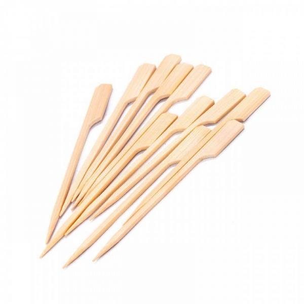 Quality 100% Natural Paddle Wooden Bbq Bamboo Stick Eco Frlendly 7cm for sale