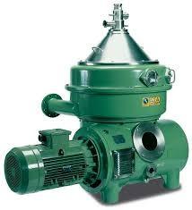 5000L / H Centrifugal Industrial Oil Separator Vertical Nozzle Type Stainless Steel Materials