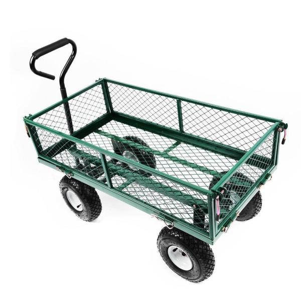 Quality 86*46*51cm Occasion Selection Garden Wagon Cart With Dumping Feature And Support for sale