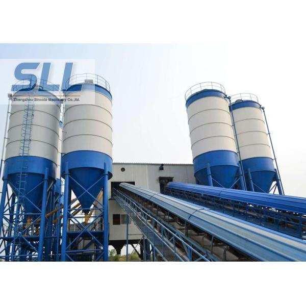 Large Capacity Ready Mix Concrete Batching Plant / Twin Shaft Mixer Batching Plant