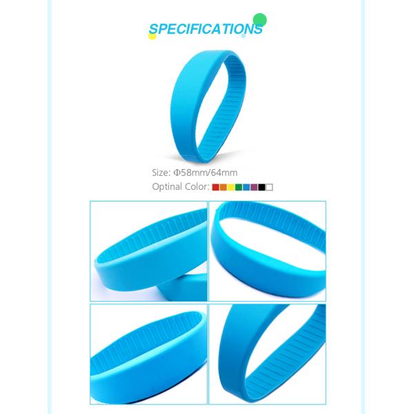 Silicone Custom Rfid Chip Pvc Nfc Adjustable Waterproof Shakeproof Silicone Wristbands Hotel Bracelet With Qr Code