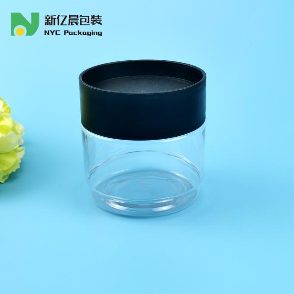 438ml Clear PET Food Grade Plastic Jars With Stackable Screw Cap