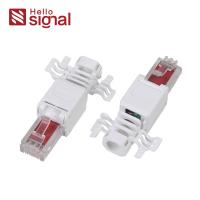 Plastic RJ45 UTP CAT6 Toolless Plug With Fixed Ring ZC-688X-C6 for sale