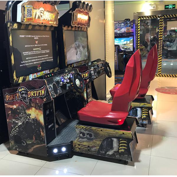 Indoor coin operated racing simulator video amusement dirty driving arcade car race game machine for arcade center