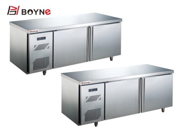 Quality Commercial Working Table Two Door Refrigerator Counter Freezer use in kitchen and coffee shop for sale