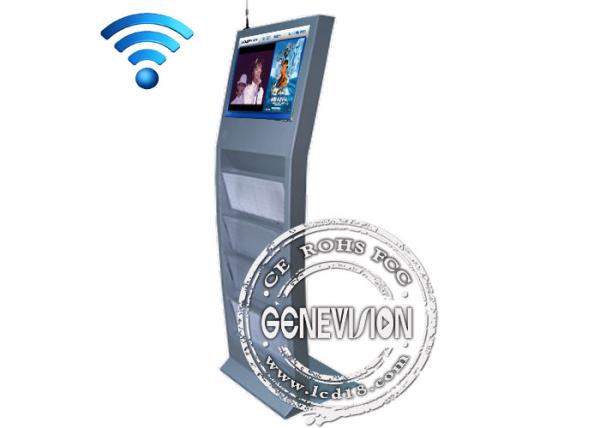 Quality 15inch Touch Screen Interactive Kiosk Newspaper Stand Kiosk support 3G, WIFI Internet Connection for sale