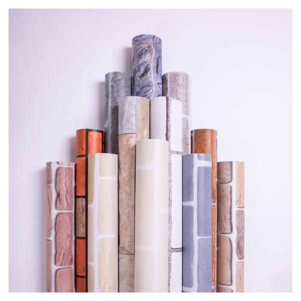 Pink Color Home Decoration Wallpaper Wall Stickers 3D Design Removable