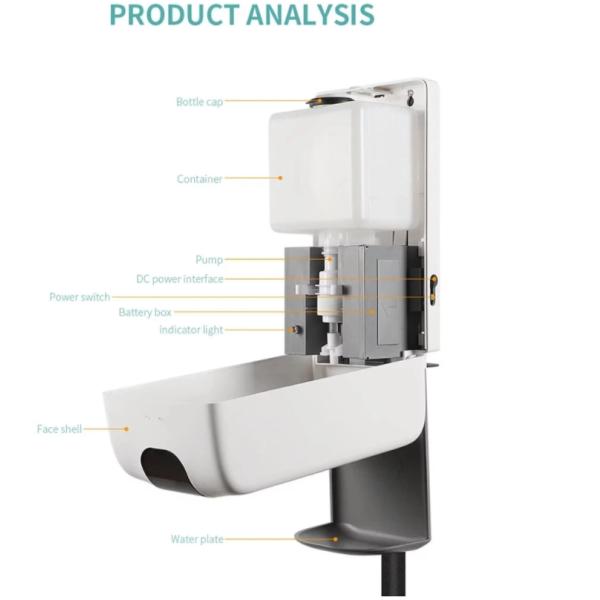 Foam 1000ml Touchless Automatic Hand Sanitizer Dispenser