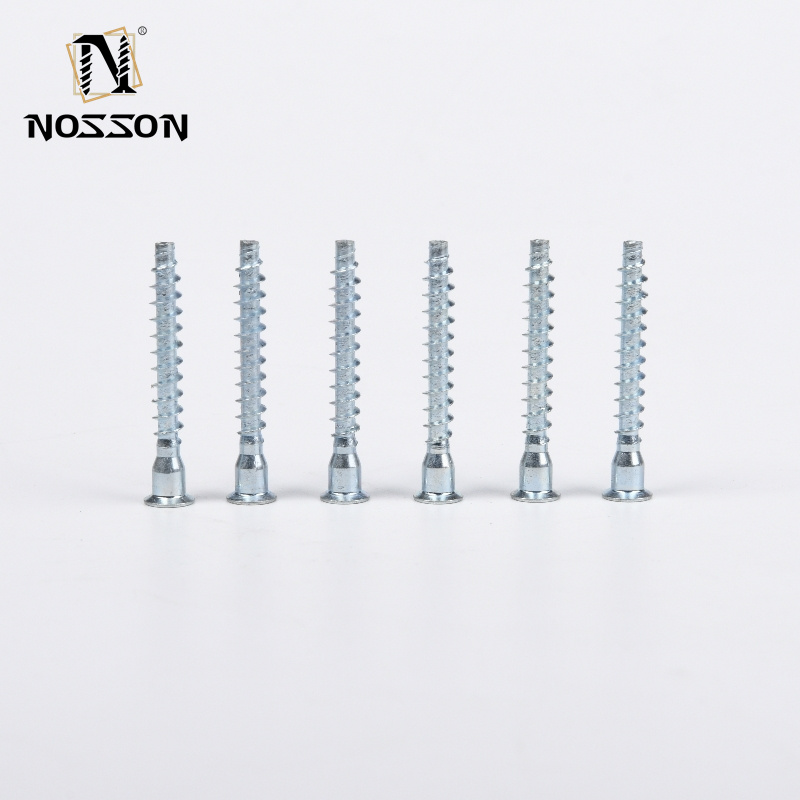 Wooden Hex Socket Flat Head Confirmative Chipboard Screws in Metric Size M1.6 M2 M2.5 M3 M4 M5 M6 M8 M10 M12 M14 M16 M20