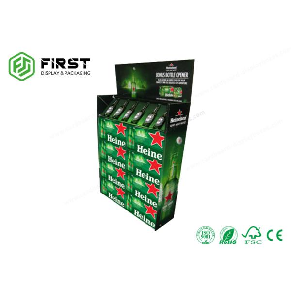 OEM Logo Printed Cardboard Floor Displays Easy Assembly For Supermarket Promotion