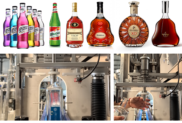 Automatic Liquid Filling Machine with High-Precision Servo Tracking Rail Negative Pressure Filling Valve and Automatic Height Adjustment