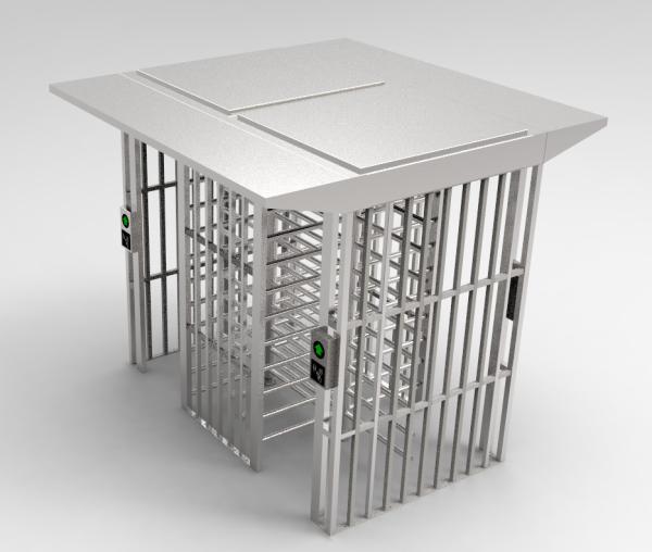 Quality Intelligent Auto Arc Full Height Turnstile Waterproof Access Control With Double Lane for sale