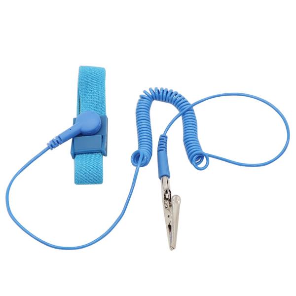 1.8m Anti Static ESD Wrist Strap Magic Tape PU PVC For Static Discharge